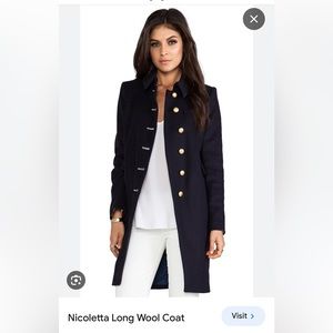 Marc by Marc Jacobs Women's Nicoletta Wool Coat - General Navy, Size 0